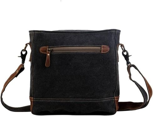 Myra Bag Labyrinthian Small & Crossbody Bag Upcycled Cotton & Leather S-2869 in Saudi Arabia