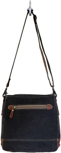 Myra Bag Labyrinthian Small & Crossbody Bag Upcycled Cotton & Leather S-2869 in Saudi Arabia