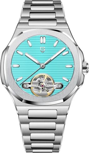 Rollstimi Pagani Design YS025 Men's Automatic Watch Histeron Dial Tourbillon-Style E3251 Movement Sapphire Crystal 100M مقاوم للماء من الفولاذ المقاوم للصدأ مشاهدة رياضية فاخرة in Kuwait