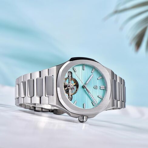 Rollstimi Pagani Design YS025 Men's Automatic Watch Histeron Dial Tourbillon-Style E3251 Movement Sapphire Crystal 100M مقاوم للماء من الفولاذ المقاوم للصدأ مشاهدة رياضية فاخرة in Kuwait