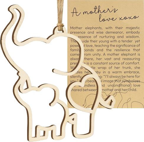 Motherhood Elephant Easter Ornament with Story Card, Sisterhood Gifts for Women Tribe, Easter Basket Stuffers for Mom and Daughter, Special Bond Decor, Mother's day Gifts for Women, Suncatcher in Kuwait