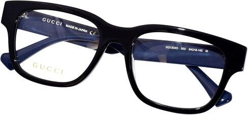 Gucci GG 1303O 003 النظارات السوداء المستطيلة للرجال in Saudi Arabia