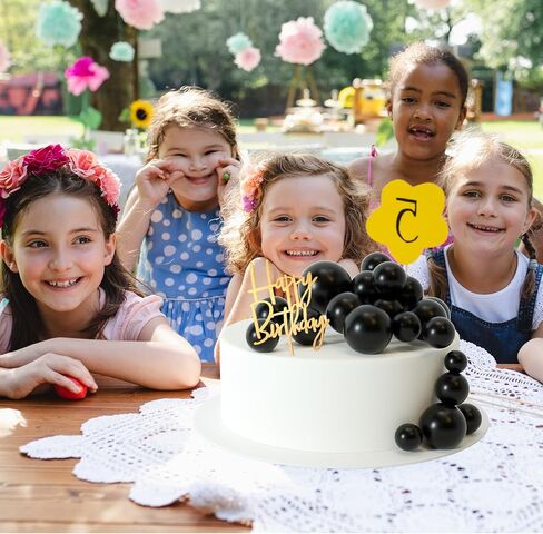 MIAHART Ball Cake Toppers Boho Grass Cake Topper Ball Cake Insert Decoration for Birthday Wedding Baby Shower Party Decorations Boho Themed Party Supplies (Gold) in Kuwait