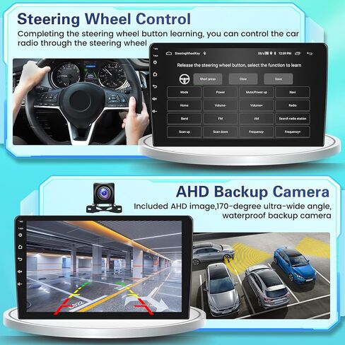 Fuluku【8 Core 4+64GB】 for Hyundai Elantra 2011 2012 2013 Android 13 Car Stereo Carplay Radio with Wireless Carplay Android Auto, 9'' Touch Screen, GPS/WiFi/32EQ DSP/Bluetooth 5.0/SWC/Mic, Backup Cam in Kuwait