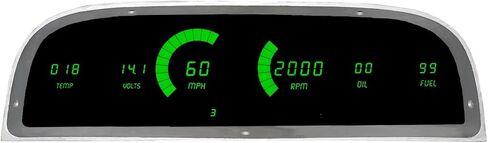 1960-1963 Chevrolet Truck LED Digital Dash Replacement Panel (White) in Kuwait