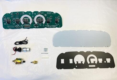 1960-1963 Chevrolet Truck LED Digital Dash Replacement Panel (White) in Kuwait
