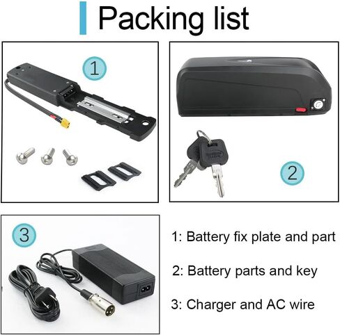 48V Ebike Battery 48V 20AH Electric Bicycle Lithium-Ion Batteries Downtube Battery for 100-1800W, Led Indicator Light, Safe Lock, 5 Pin Base in Saudi Arabia
