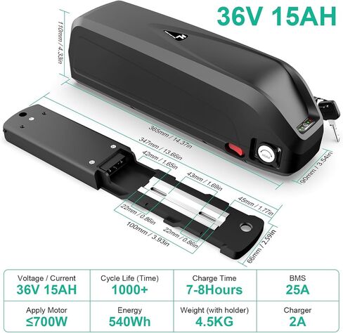 48V Ebike Battery 48V 20AH Electric Bicycle Lithium-Ion Batteries Downtube Battery for 100-1800W, Led Indicator Light, Safe Lock, 5 Pin Base in Saudi Arabia