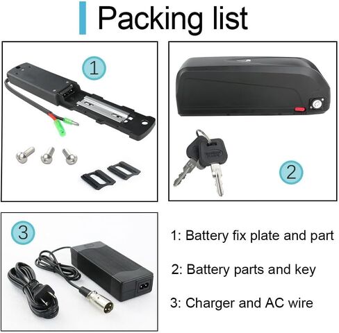 48V Ebike Battery 48V 20AH Electric Bicycle Lithium-Ion Batteries Downtube Battery for 100-1800W, Led Indicator Light, Safe Lock, 5 Pin Base in Saudi Arabia