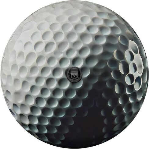 Camelliaa Shop Golf Ball Spare Tire Cover with Or Without Backup Camera Hole, Golf Ball Spare tire Cover, Cars Spare tire Cover Golf Ball in Saudi Arabia