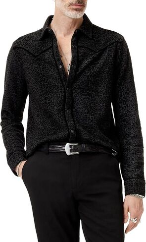 John Varvatos Men's Haven Western Shirt in Saudi Arabia
