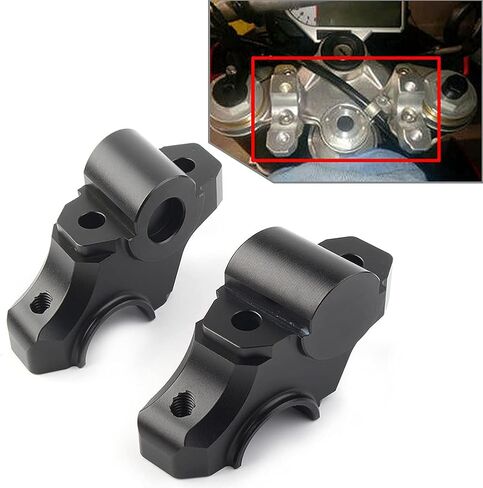 LIRU Motorcycle Handlebar Risers 30mm Height Mount Clamp Adapter Extension Extender Moved Up Handle Bar Riser for Yamaha MT09 Tracer 2015-2020,Tracer 900 2017-2020,FZ09,Blue in Saudi Arabia