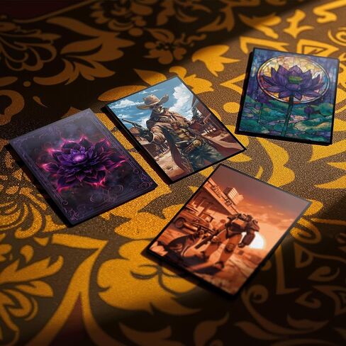Scleves MTG Card 100ct (Bloomburrow Black Lotus Pool) ، أكمام بطاقة فنية غير لامع ، خلفية غير لامعة وخطو واحد ، 66 × 92 ملم in Saudi Arabia