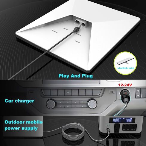 USB C to DC Cable for Starlink Mini, 10FT Waterproof USB Type C to DC Power Cable for Starlink Mini Work with 100W+ Power Bank and PD Charger ETL/UL Listed (3m) in Saudi Arabia