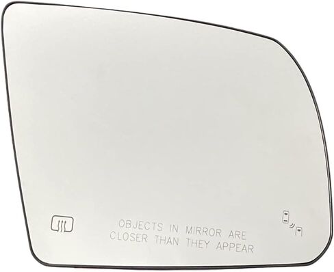 Spieg Passenger Side Mirror Glass For 2014-2020 Toyota Tundra, 2018-2020 Sequoia Heated w/Blind Spot Monitoring w/Backing Plate | Right Side View Mirror Glass Compatible with OE 87903-0C090 in Kuwait