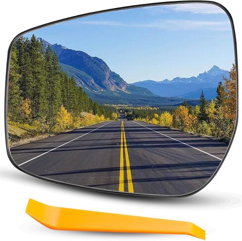 Right Passenger Side Door View Mirror Glass w/Heated Fit for Nissan Versa 2015 2016 2017 2018 2019, Side Rearview Exterior Mirrors Glass with Backing Plate Replace 963659KK0A in Saudi Arabia