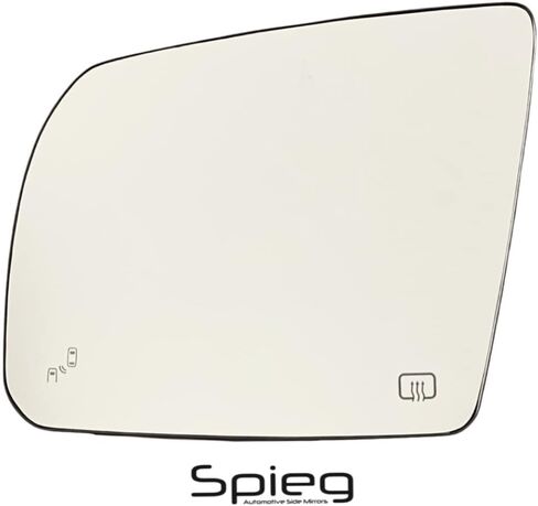 Spieg Passenger Side Mirror Glass For 2014-2020 Toyota Tundra, 2018-2020 Sequoia Heated w/Blind Spot Monitoring w/Backing Plate | Right Side View Mirror Glass Compatible with OE 87903-0C090 in Saudi Arabia