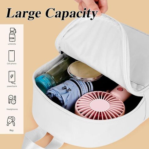 Womens Backpack, PU Women’s Backpack Ladies Backpack for Women, Elegant Leather Backpack with Adjustable Strap (white) in Kuwait