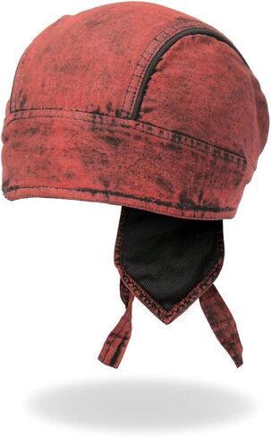 Hot Leathers HWH1106 Rust Dye Denim Headwrap in Saudi Arabia