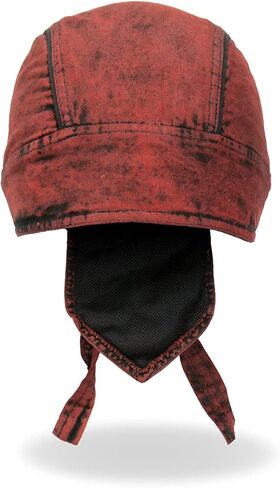 Hot Leathers HWH1106 Rust Dye Denim Headwrap in Saudi Arabia