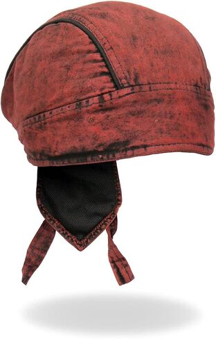 Hot Leathers HWH1106 Rust Dye Denim Headwrap in Saudi Arabia