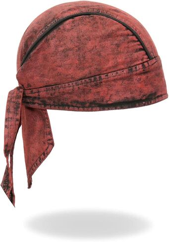 Hot Leathers HWH1106 Rust Dye Denim Headwrap in Saudi Arabia