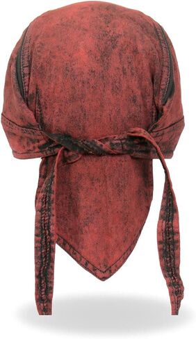 Hot Leathers HWH1106 Rust Dye Denim Headwrap in Saudi Arabia