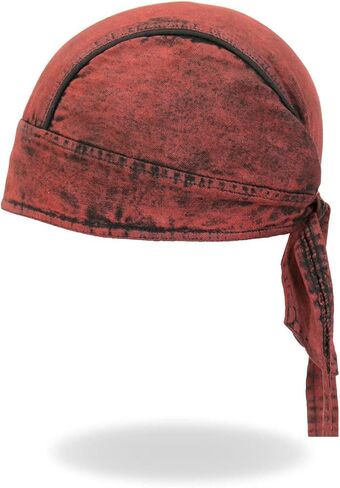 Hot Leathers HWH1106 Rust Dye Denim Headwrap in Saudi Arabia