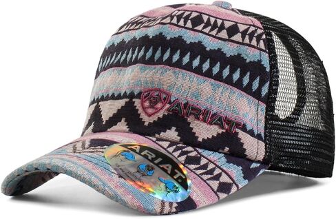 M&F Western Ariat Ladies Cap Tribal Print Pink in Saudi Arabia