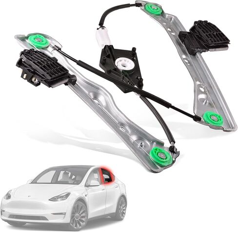 منظم نافذة الطاقة الجانبي للأمام اليسرى بدون محرك متوافق مع 2020-2023 Tesla Model Y in Saudi Arabia