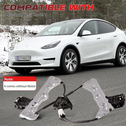 منظم نافذة الطاقة الجانبي للأمام اليسرى بدون محرك متوافق مع 2020-2023 Tesla Model Y in Saudi Arabia