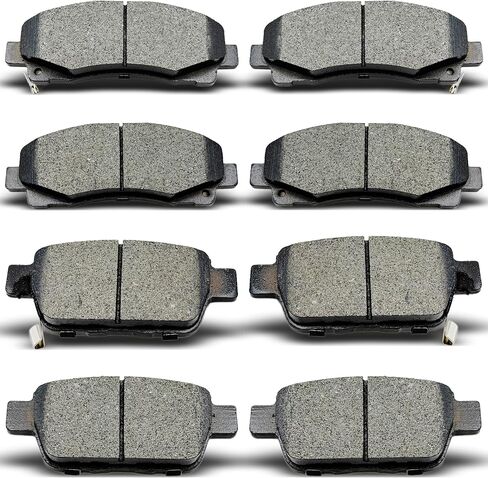 D1102 D1103 Front Rear Ceramic Brake Pads Set Fit For 2009-2014 Acura TL, 2006-2011 Honda Ridgeline in Saudi Arabia