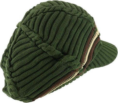 Armycrew Dreadlock Deep Shell Rgy Cable Conit Cotton Rasta Beanie مع حافة in Kuwait