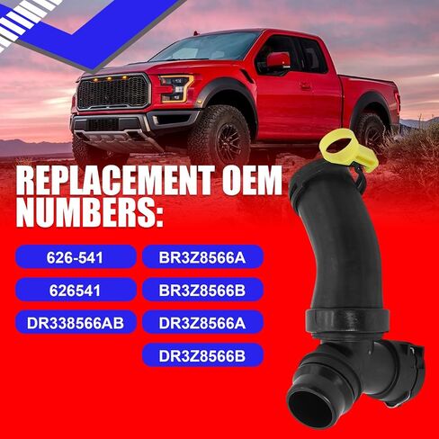 SMMS HVAC Engine Heater Hose Assembly T-Connector Hose for Ford F-150 Lobo Mustang 2011-2018 for Lincoln Mark LT 2011-2014, Replace#BR3Z8566A 626-541 in Saudi Arabia