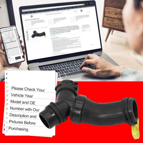 SMMS HVAC Engine Heater Hose Assembly T-Connector Hose for Ford F-150 Lobo Mustang 2011-2018 for Lincoln Mark LT 2011-2014, Replace#BR3Z8566A 626-541 in Saudi Arabia