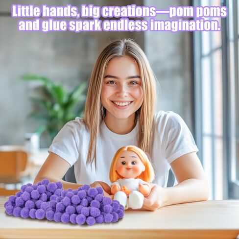 RAINFLOW 800 Pcs Small Pom Poms for Crafts - Craft Pompoms Balls,pompones para llaveros,Assorted Bright Color Bulk Arts and Making Hobby Supplies,Holiday Party,Christmas Decor,1/2 Inch in Saudi Arabia
