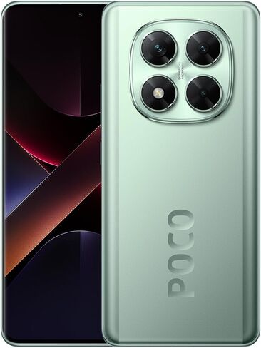 Xiaomi Poco X7 5G + 4G LTE (لـ Tmobile Mint Tello & Global) (512GB + 12GB) AI منحني 6.67 "50 ميجابكسل CAM NFC Dual SIM غير مقفل 24095PCADG (الفضة) in Kuwait