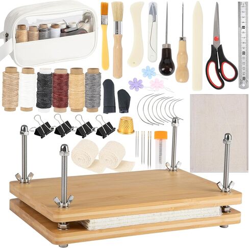 pamctry Bamboo Wooden Book Press - Portable Binding Machine (11.6 x 7.9 inches) in Saudi Arabia