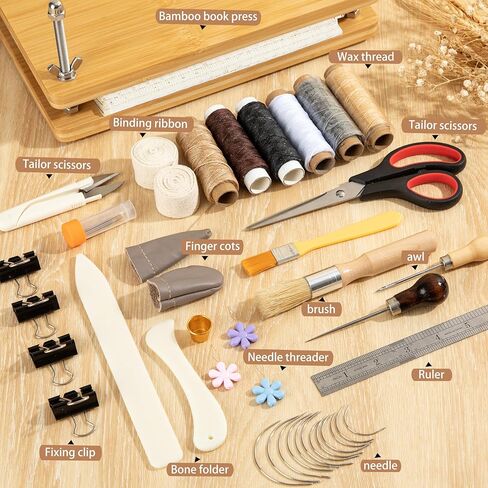 pamctry Bamboo Wooden Book Press - Portable Binding Machine (11.6 x 7.9 inches) in Saudi Arabia