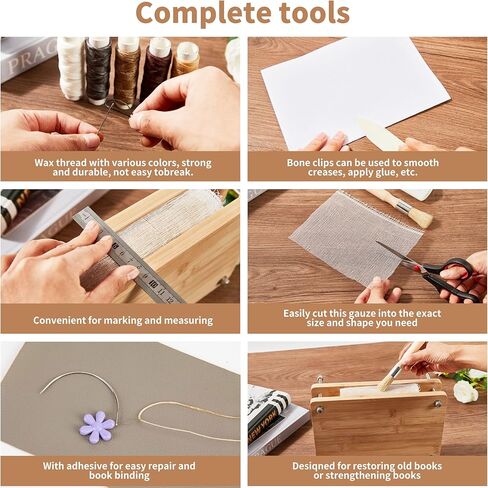 pamctry Bamboo Wooden Book Press - Portable Binding Machine (11.6 x 7.9 inches) in Saudi Arabia