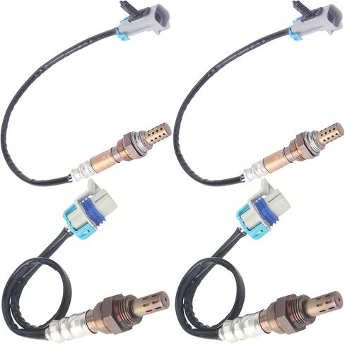 Oxygen Sensor Upstream Downsteam Compatible with Malibu Silverado Suburban Avalanche Impala Escalade Sierra Yukon Tahoe 234-4668 213-4229 4Pcs in Saudi Arabia