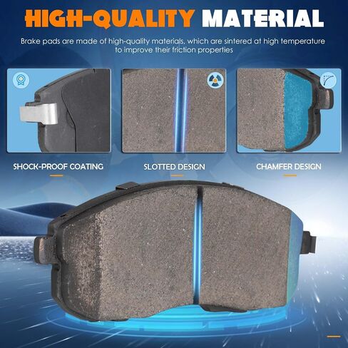 4PCS Front Ceramic Brake Pads Compatible with Infiniti I30 2000-2001 G35 2003-2004(without Brembo Calipers) Nissan 350Z 2003-2005(without Brembo Calipers) Suzuki SX4 2009-2013 in Saudi Arabia