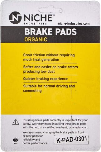 NICHE Brake Pad Set for BMW R1200GS R1100S R1150GS R1200S HP2 34117671780 34217660281 Front Rear Semi-Metallic in Saudi Arabia