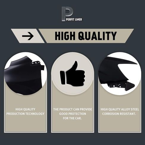 Perfit Liner الأمامية السائق اليسرى الجانبين مجموعة مع ثقب العلامة الجانبية يناسب 2012-2018 Chevy Sonic GM1240374 95483685 in Saudi Arabia
