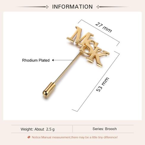 Albertband Name Brooch Pin Personalized Gifts for her Customized Name Brooch for Mother Women Fashion Pin Jewelry Christmas Gifts for mom in Saudi Arabia
