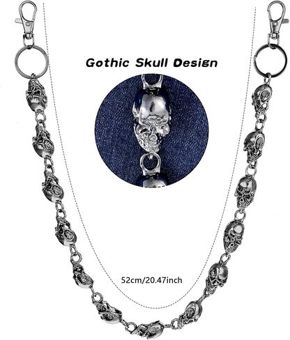 Skull Chunky Pants Chain,Wallet Chains for Men,Pocket Chain Belt Chain in Saudi Arabia
