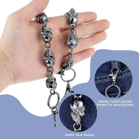 Skull Chunky Pants Chain,Wallet Chains for Men,Pocket Chain Belt Chain in Saudi Arabia