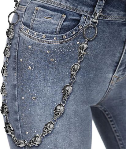 Skull Chunky Pants Chain,Wallet Chains for Men,Pocket Chain Belt Chain in Saudi Arabia