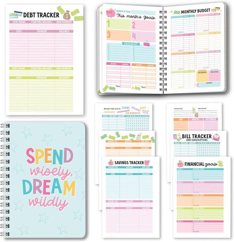 Retro Monthly Budget Planner 2025-2026 - Financial Planner Organizer Budget Book Planner, 2025 Budget Planner And Monthly Bill Organizer, Bill Book Organizer, Bill Tracker Notebook, Budgeting Book in Saudi Arabia