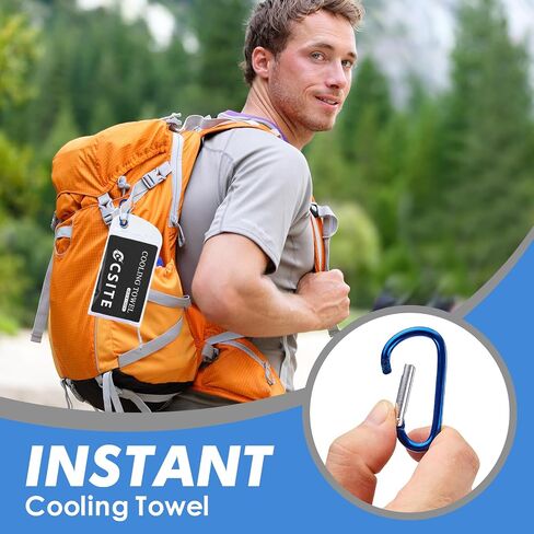 3 Pack Cooling Towels (47"x12") for Neck and Face, Ice Towel for Hot Weather, Soft Breathable Chilly Gym Towels, Microfiber Towel for Work Out, Yoga, Running, Camping & More Activities in Saudi Arabia
